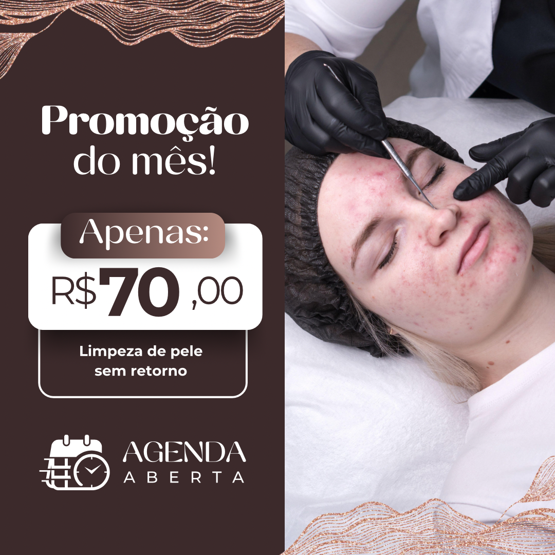 Imagem do serviço de Limpeza de pele sem retorno valor promocional  30/09