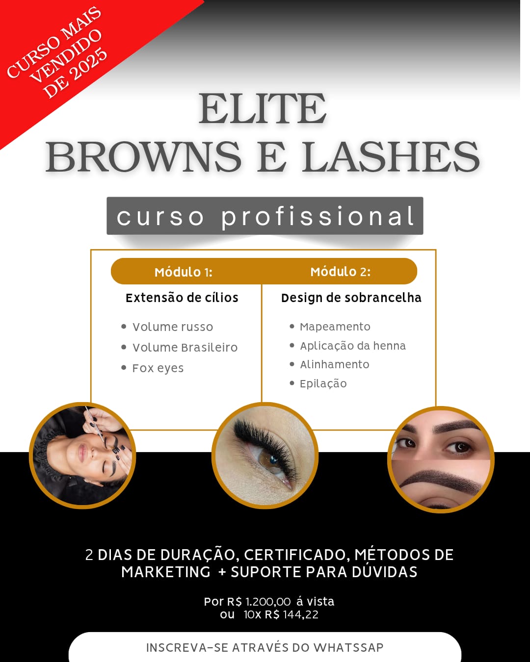 Imagem do serviço de Combo de curso * Design de sobrancelha e Extensão de cílios*