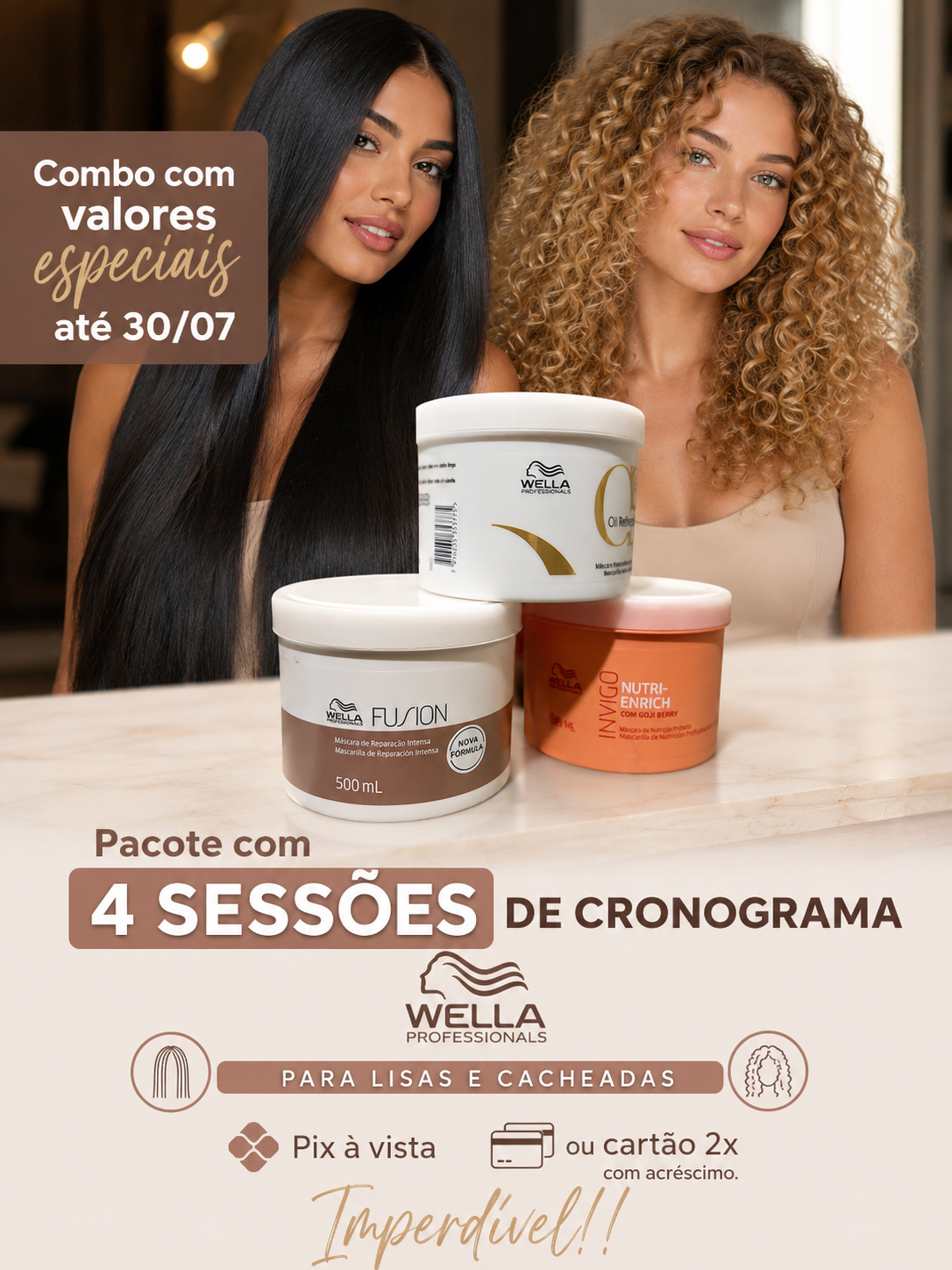 Imagem do serviço de Cronograma Wella Professionals promocional
