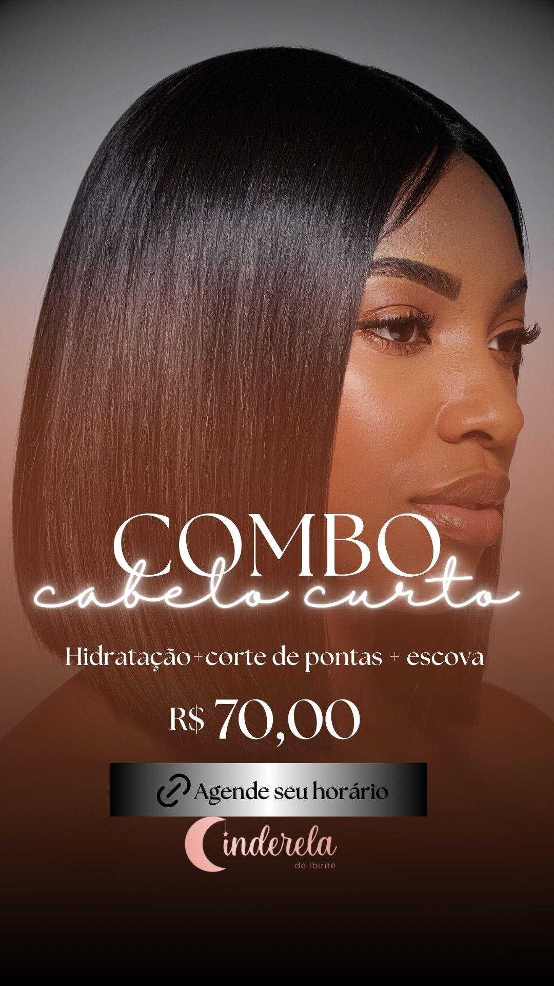 Imagem do serviço de Combo hidratação + corte de pontas e escova cabelo curto