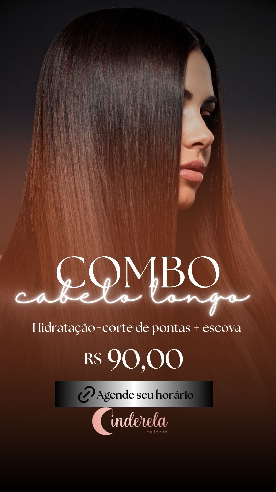 Imagem do serviço de Combo hidratação + corte de pontas e escova cabelo longo ou